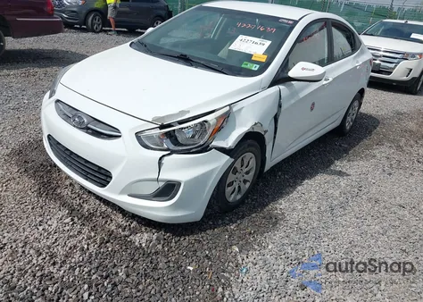 2016 Hyundai Accent Se z USA, uszkodzony, nr VIN KMHCT4AE0GU079769
